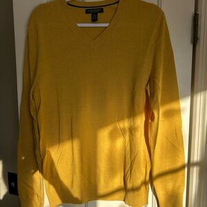Banana Republic Mustard V-Neck Sweater